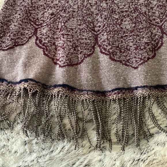 Free People Fringe Knit Wool Blend Boho Top - Picture 3 of 3